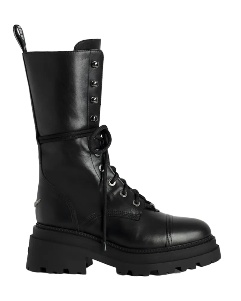 Zadig & Voltaire Ride Hochschaft-Stiefeletten Schwarz