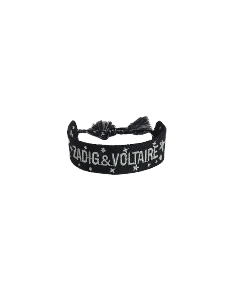 Zadig & Voltaire Zadig Gewebtes Armband Schwarz