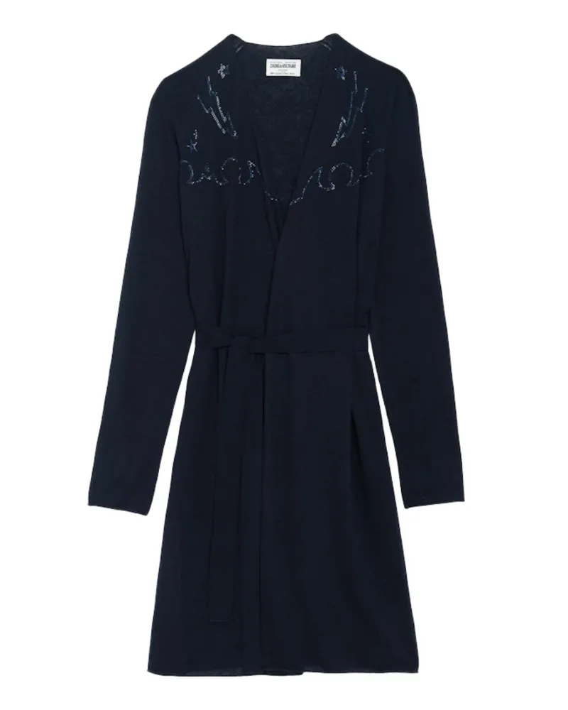 Zadig & Voltaire Cardigan Daffyz 100% Kaschmir Blau