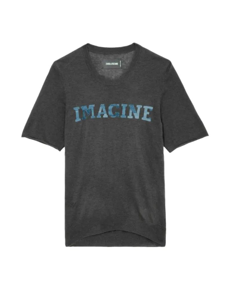 Zadig & Voltaire Pullover Ida 100% Kaschmir Grau