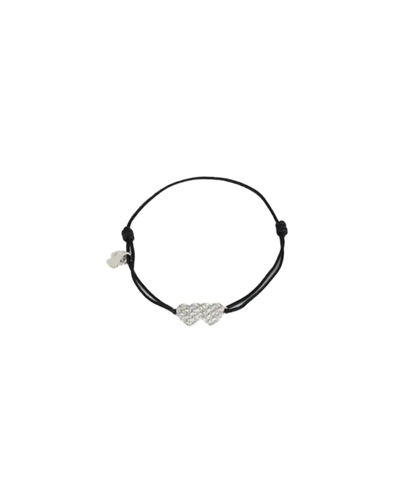 Zadig & Voltaire Armband Zadig Link Heart Strass Schwarz