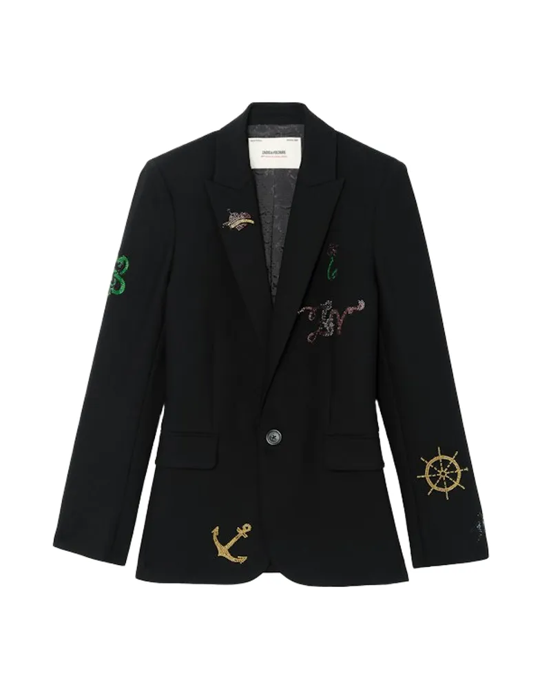 Zadig & Voltaire Valse Blazer Schwarz