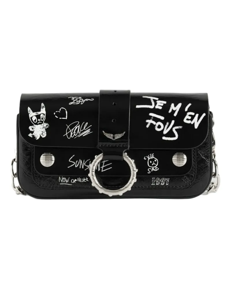Zadig & Voltaire Kate Wallet Arty Tag Tasche Schwarz