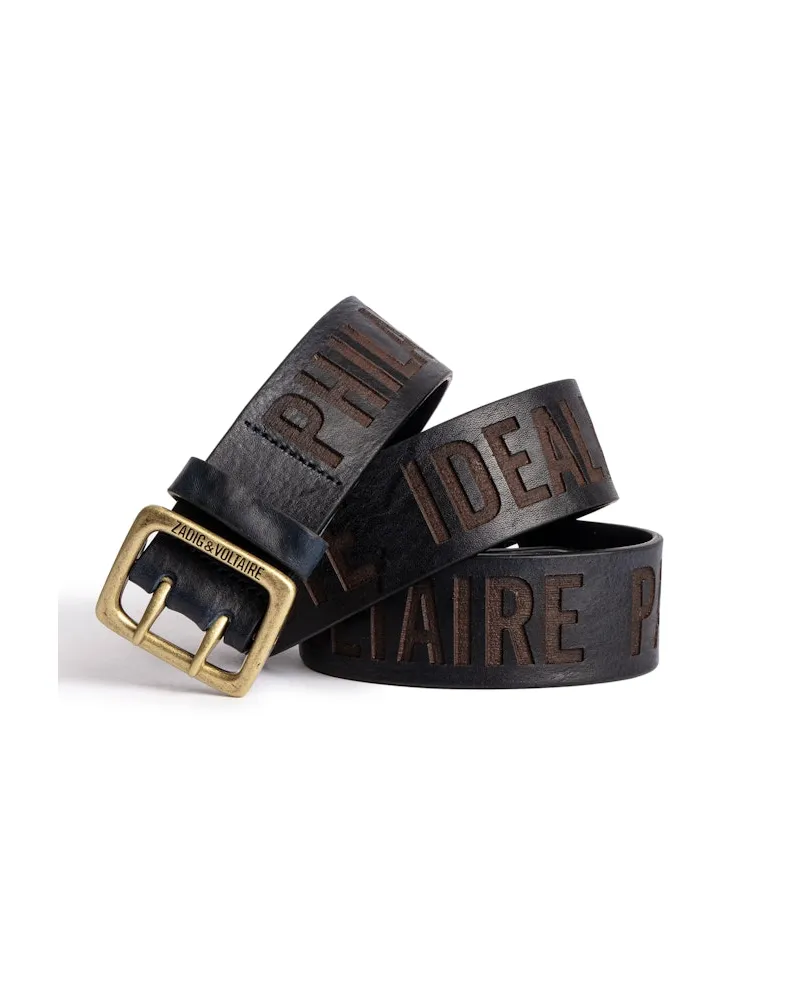 Zadig & Voltaire Gürtel Buckley Stamp Navy