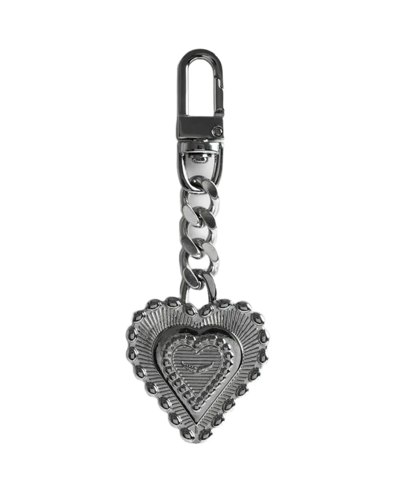 Zadig & Voltaire Schlüsselanhänger Santa Fe Crush Medal Grau