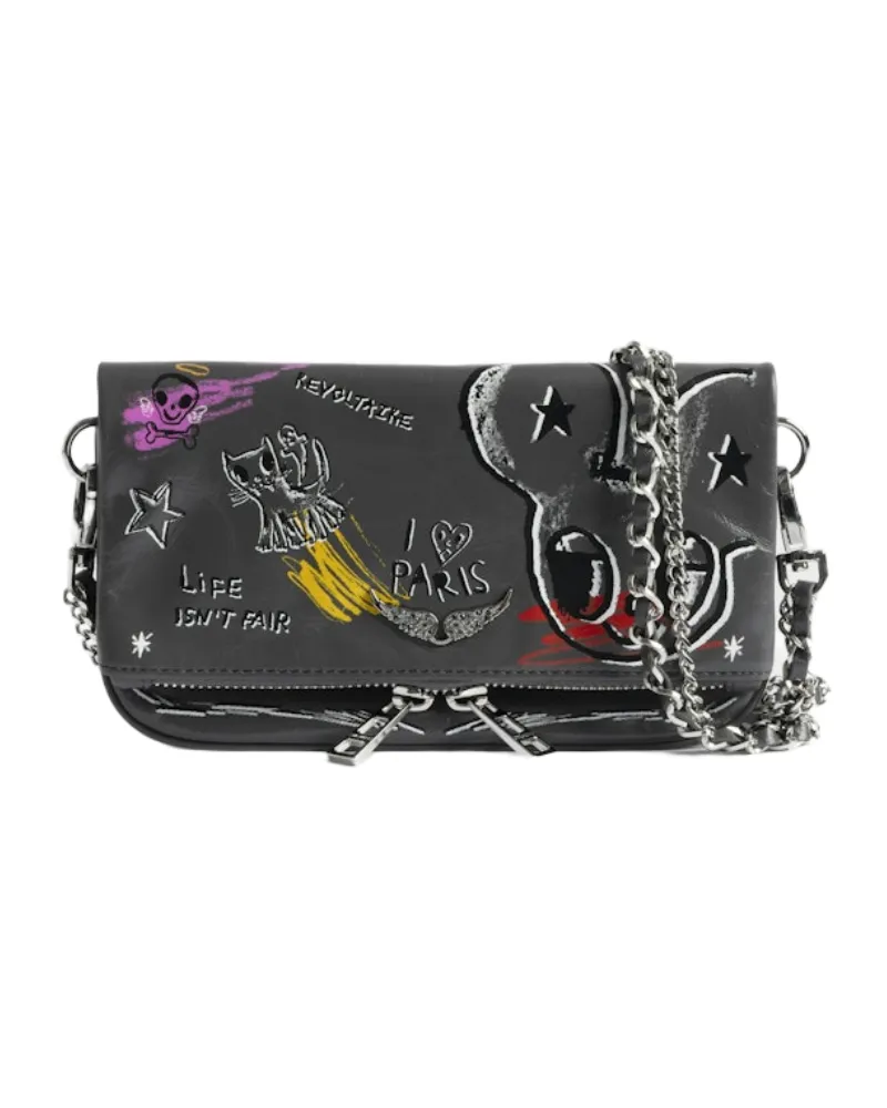 Zadig & Voltaire Rock Mini Humberto Clutch Grau