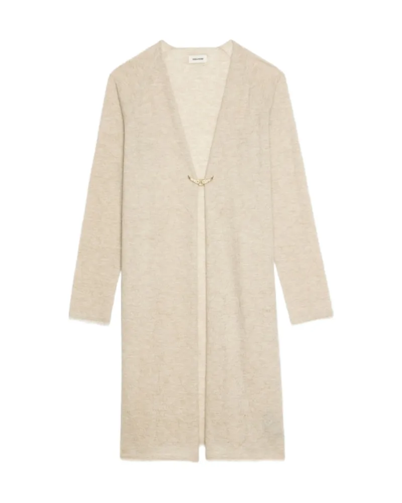 Zadig & Voltaire Cardigan Daffyz 100% Kaschmir Beige