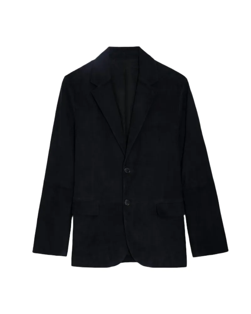 Zadig & Voltaire Blazer Valfried Wildleder Blau