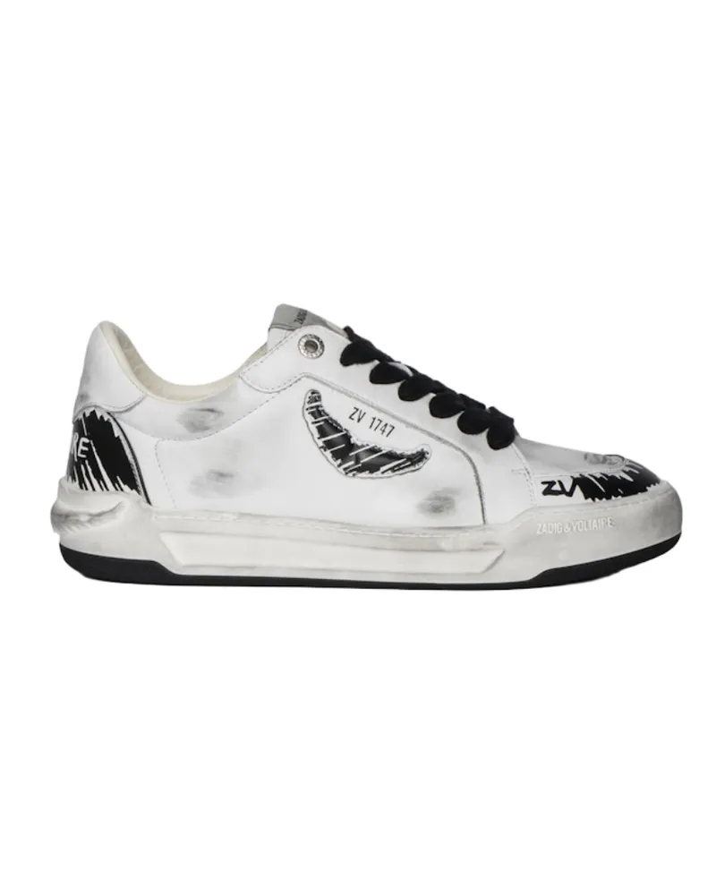 Zadig & Voltaire Sneakers Basses Fly Wings Weiß