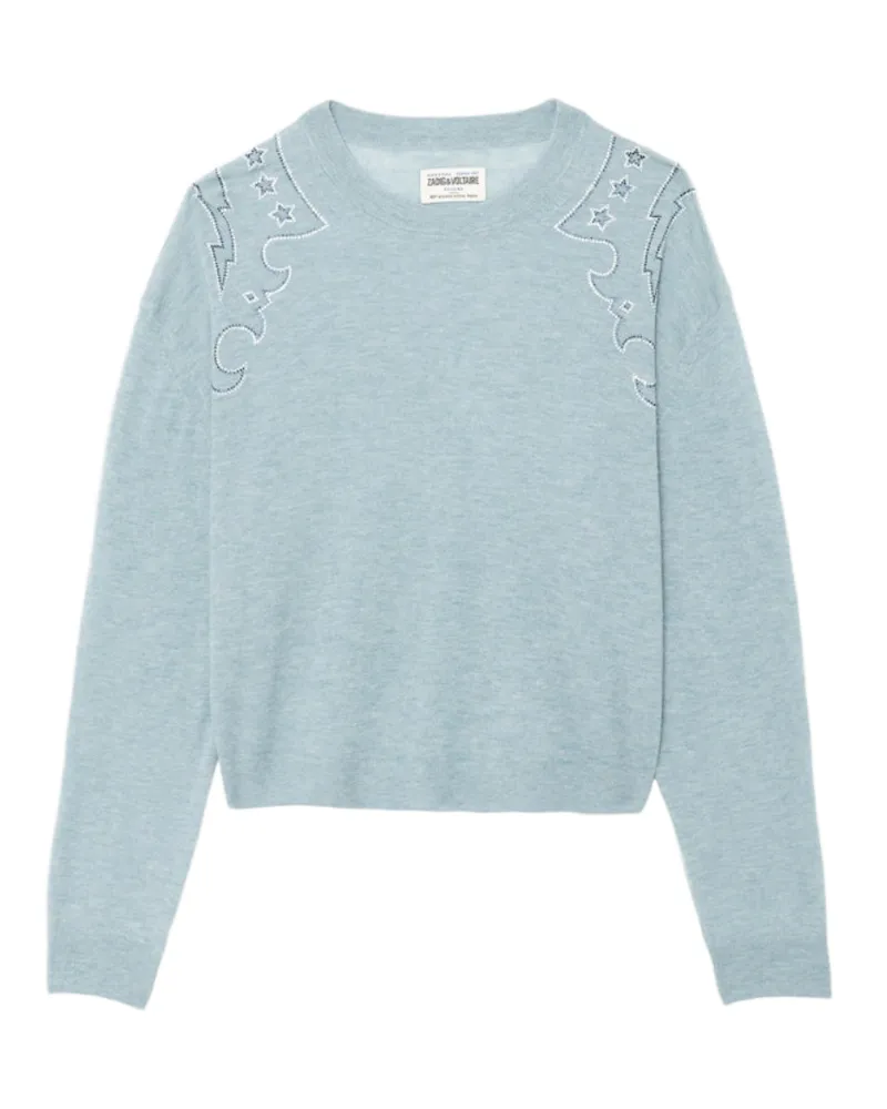 Zadig & Voltaire Pullover Swapy 100% Kaschmir Blau