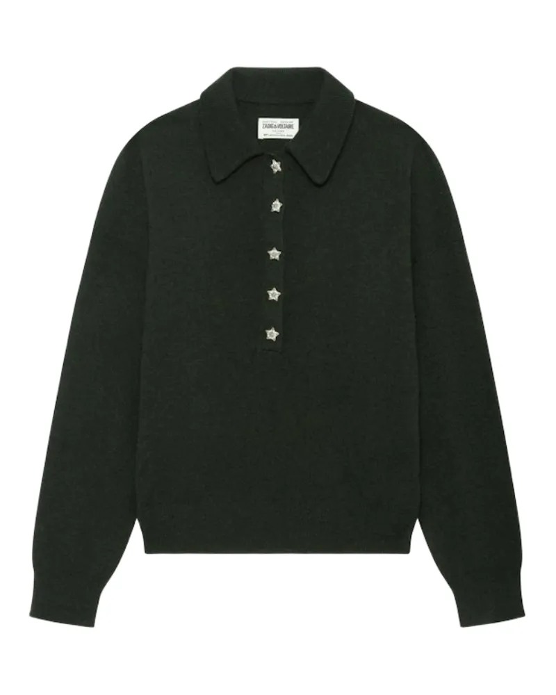 Zadig & Voltaire Soula Pullover 100% Kaschmir Grün