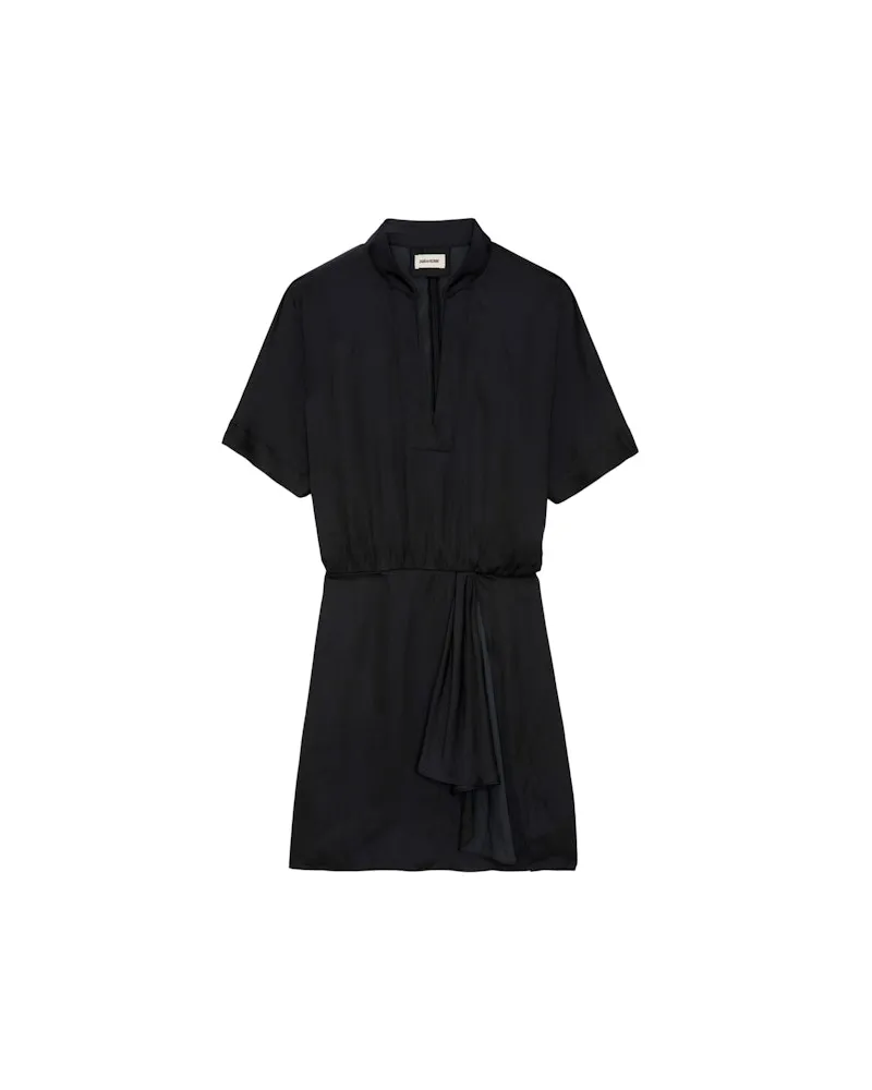 Zadig & Voltaire Kleid Raito Satin Schwarz