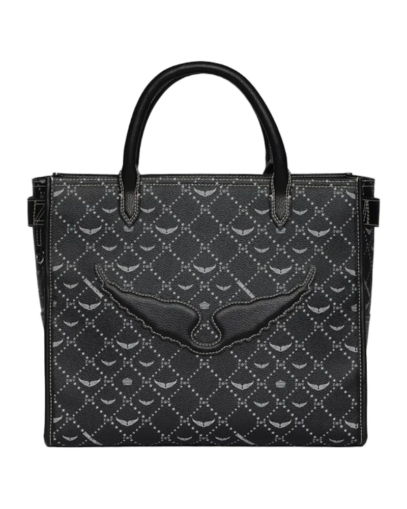 Zadig & Voltaire Angel Tote Monogram Tasche Schwarz