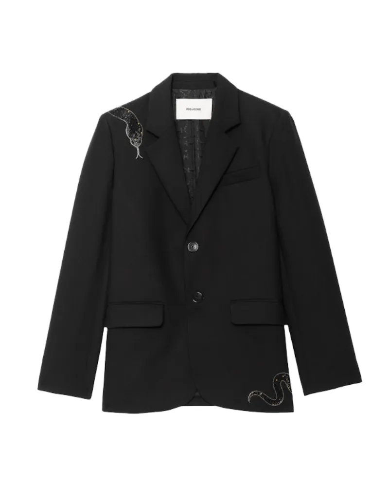 Zadig & Voltaire Blazer Vanille Schwarz