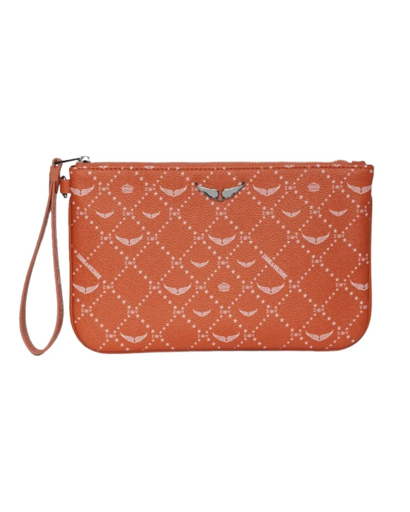 Zadig & Voltaire Pochette Z Pouch Monogram Orange