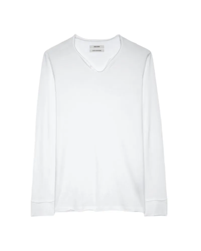 Zadig & Voltaire Henley-Shirt Monastir Weiß
