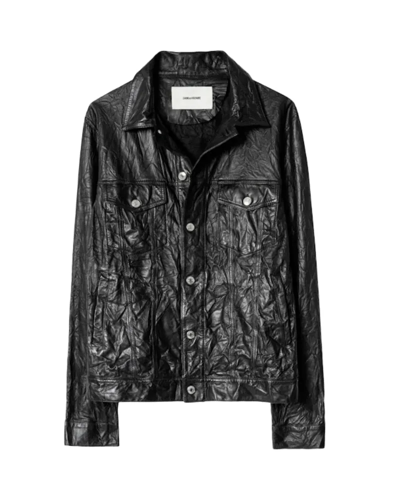 Zadig & Voltaire Jacke Base Leder Schwarz