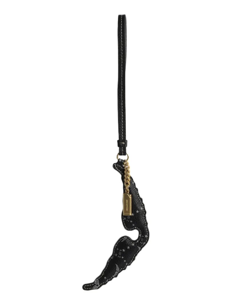 Zadig & Voltaire Schlüsselanhänger Z Wings Monogram Schwarz