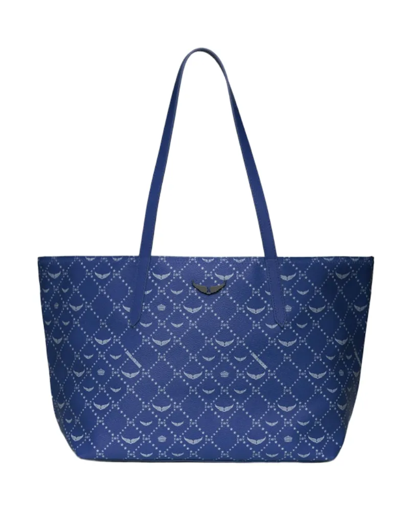 Zadig & Voltaire Z Shopper Monogram Tasche Blau