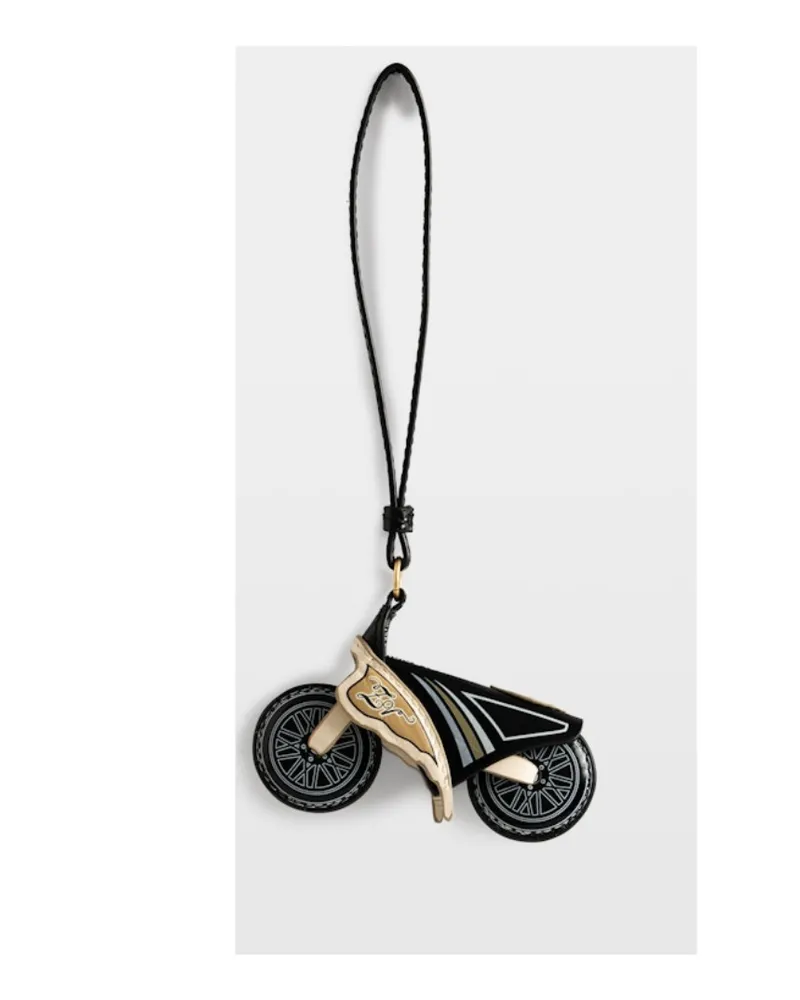 Zadig & Voltaire Motorider Keyring Schlüsselanhänger Schwarz