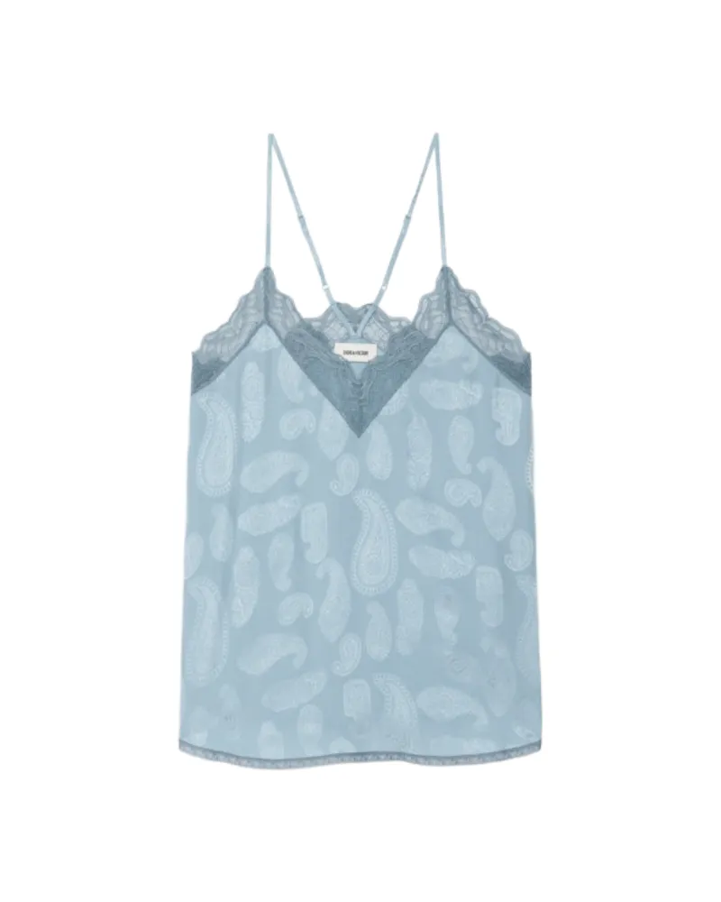 Zadig & Voltaire Caraco Christy 100 % Seide Blau