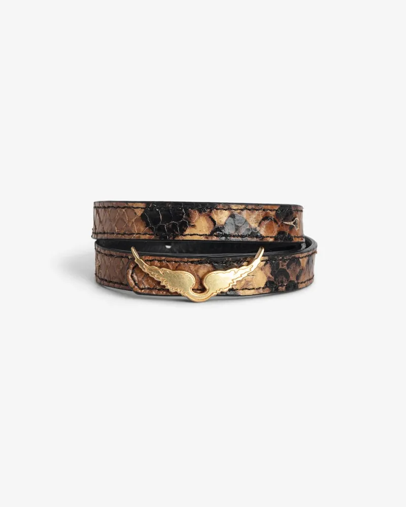 Zadig & Voltaire Armband Rock 100% Leder Braun