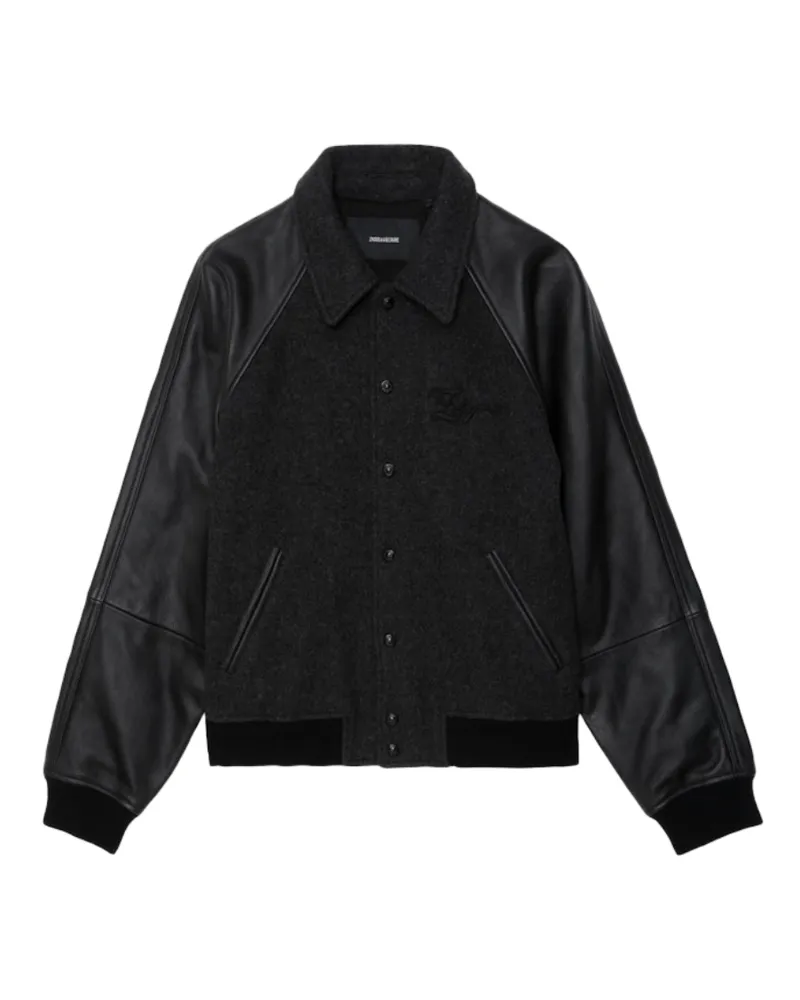 Zadig & Voltaire Benjy Lederjacke Grau