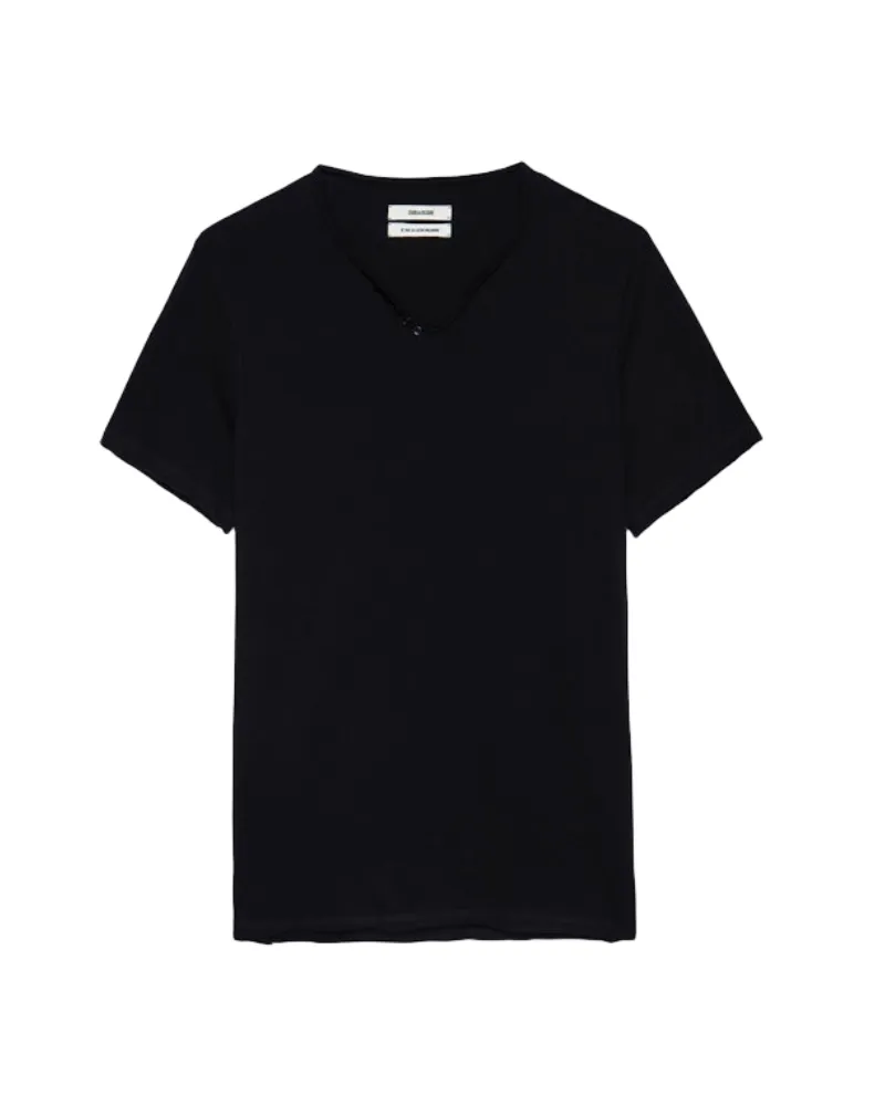 Zadig & Voltaire Henley-Shirt Monastir Schwarz