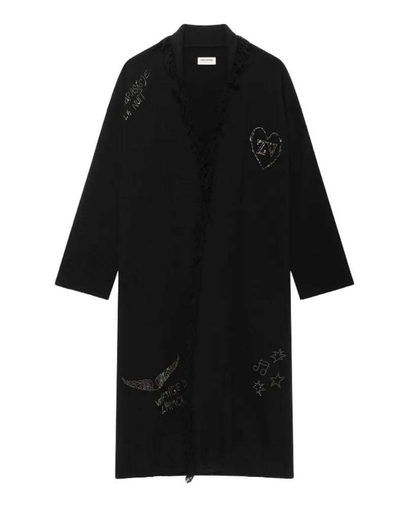 Zadig & Voltaire Cardigan Daffyz 100% Kaschmir Blau