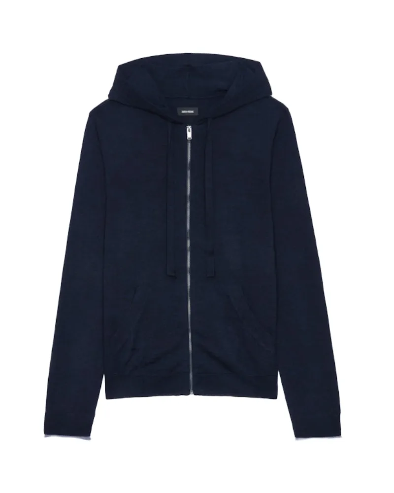 Zadig & Voltaire Cardigan Clash 100% Merinowolle Blau