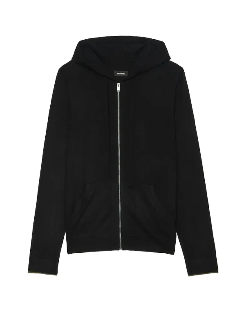 Zadig & Voltaire Cardigan Clash 100% Merinowolle Schwarz