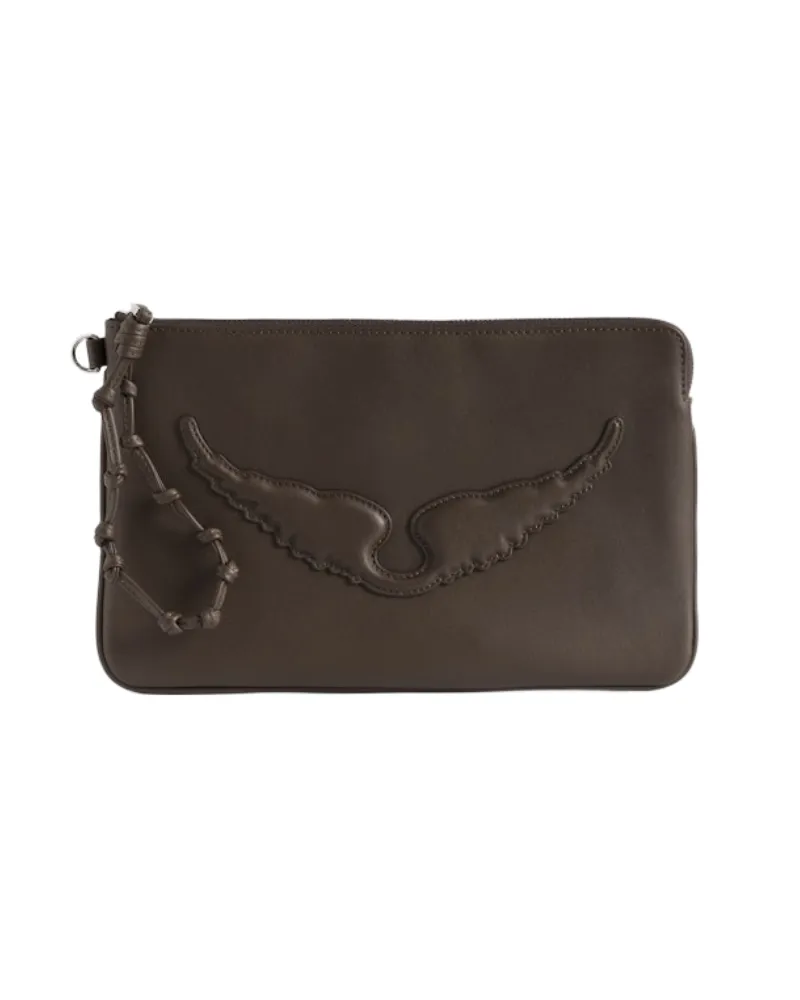 Zadig & Voltaire Angel Clutch Braun