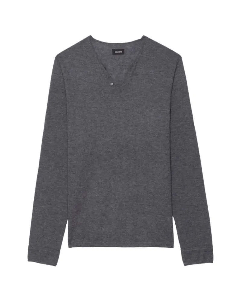 Zadig & Voltaire Pullover Monastir 100% Kaschmir Grau