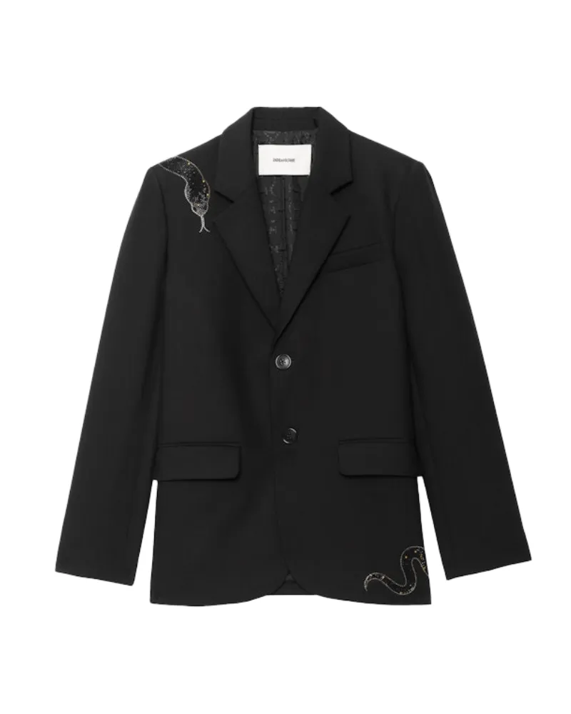 Zadig & Voltaire Blazer Vanille Schwarz
