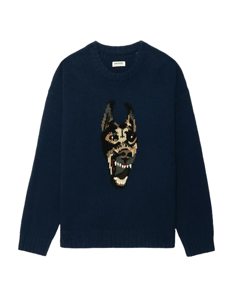 Zadig & Voltaire Pullover Swonny 100% Merinowolle Blau