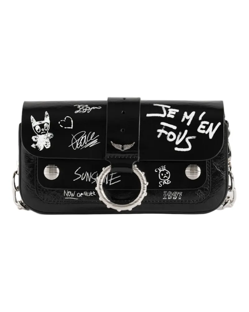 Zadig & Voltaire Kate Wallet Arty Tag Tasche Schwarz