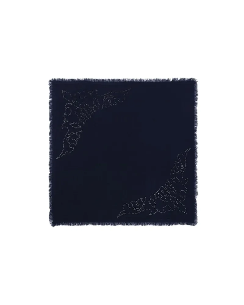 Zadig & Voltaire Schale Stevie Strass Western 55 Blau