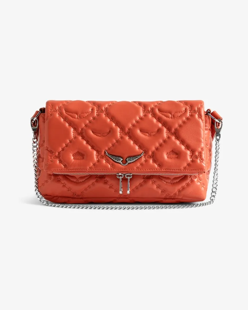 Zadig & Voltaire Tasche Rocky II Gesteppt Monogram Orange