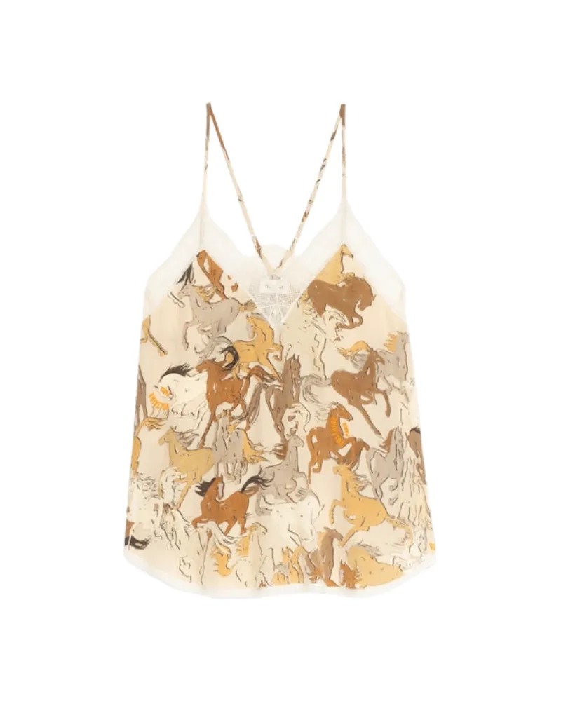 Zadig & Voltaire Caraco Christy 100% Seide Weiß