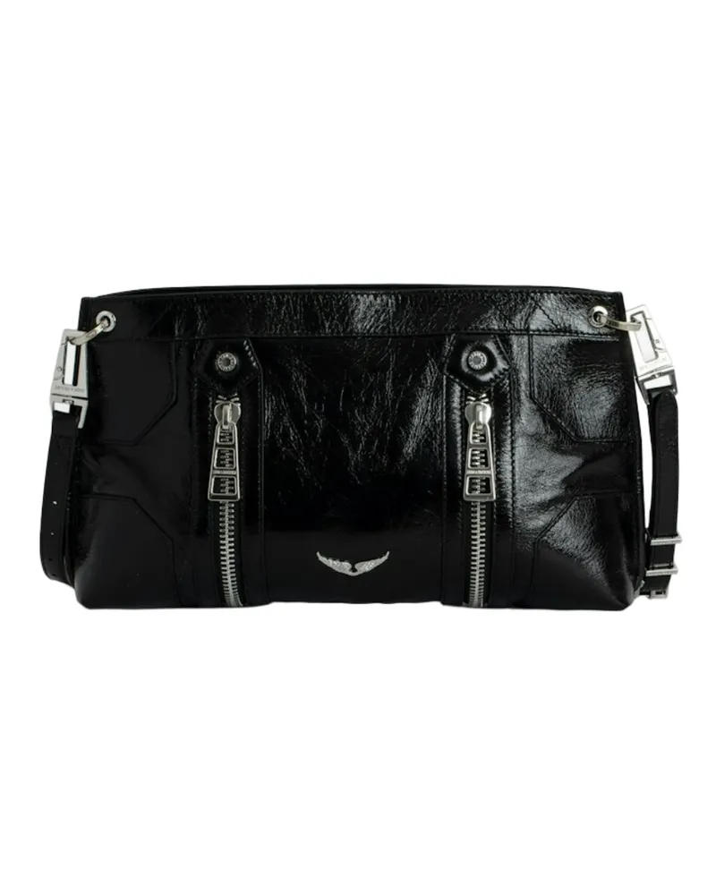 Zadig & Voltaire Sunny Moody Vintage Patent Tasche Schwarz