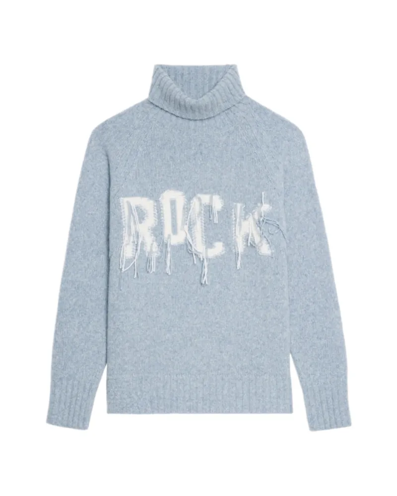 Zadig & Voltaire Pullover Mora 100% Merinowolle Blau