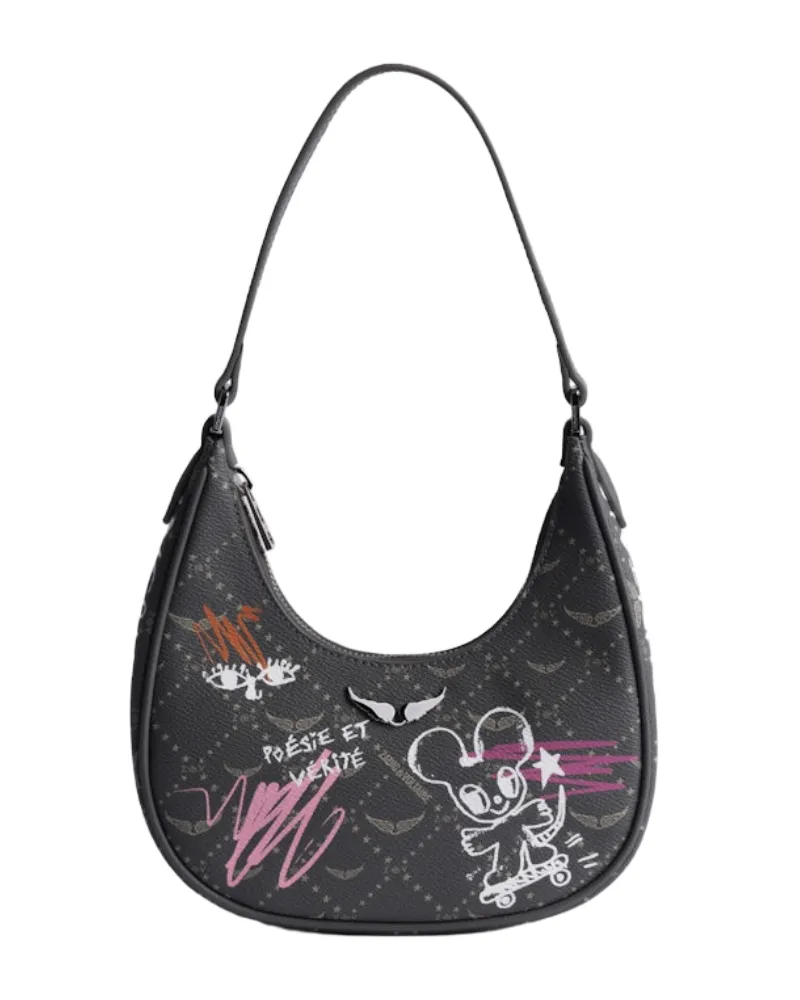 Zadig & Voltaire Tasche Z Night Out Monogram Tag Grau