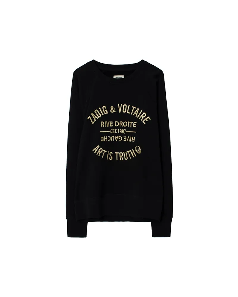 Zadig & Voltaire Sweatshirt Upper Blason Schwarz