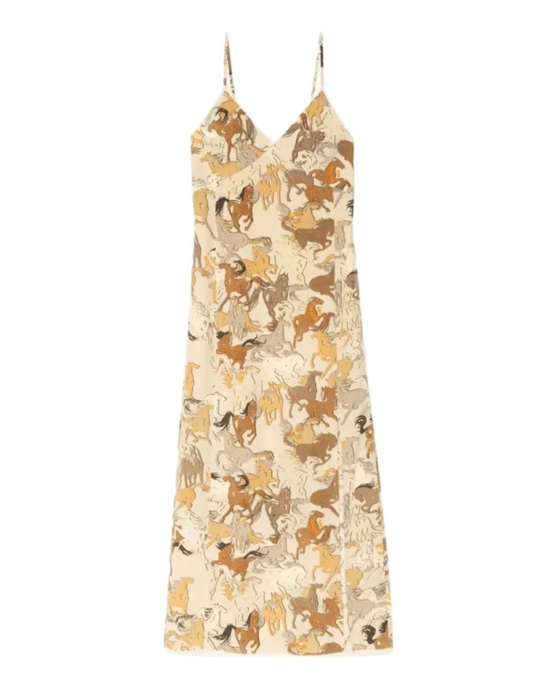 Zadig & Voltaire Kleid Ramelil 100% Seide Weiß