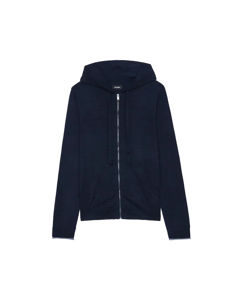 Zadig & Voltaire Cardigan Clash 100% Merinowolle Encre