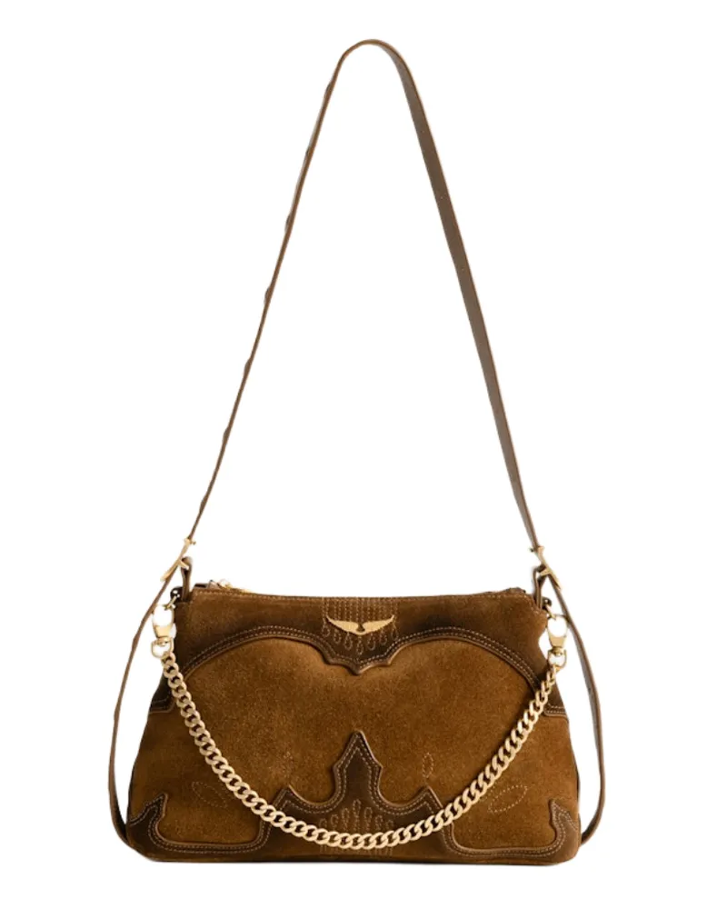 Zadig & Voltaire Jim Mini Western Used Tasche Braun