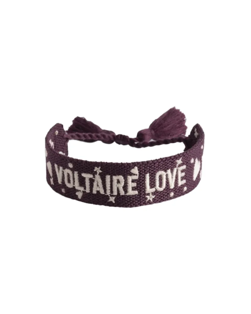 Zadig & Voltaire Armband Zadig Gewebt Voltaire Lila