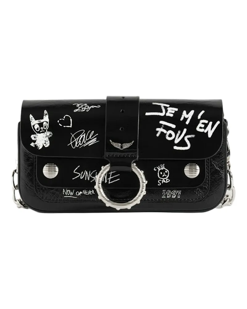 Zadig & Voltaire Kate Wallet Arty Tag Tasche Schwarz
