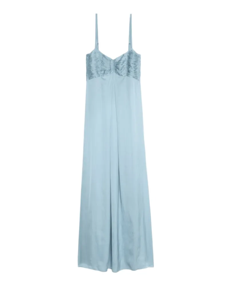 Zadig & Voltaire Kleid Rippie Satin Blau