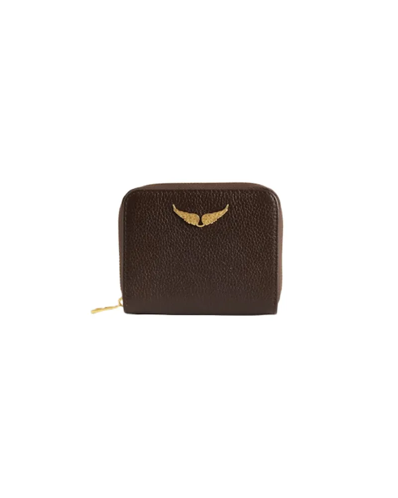 Zadig & Voltaire Mini ZV Geldbörse Braun